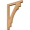 Ekena Millwork Merced Block Smooth Bracket, Western Red Cedar, 3 1/2"W x 34"D x 46"H BKT04X34X46MRC05SWR - alternate 1